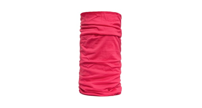 Multifunkční šátek vyrobený z vysoce kvalitní vlny Merino Wool, vhodný jako ochrana před sluncem při sportovních aktivitách