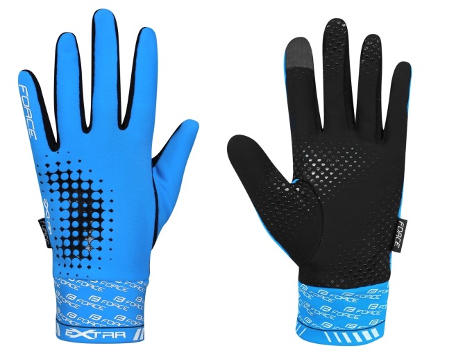 Jarní/podzimní cyklo rukavice bez zapínání vhodné i pro ostatní sporty, s protiskluznou úpravou pro dlaně a prsty, pro teploty +10 °C až +15 °C