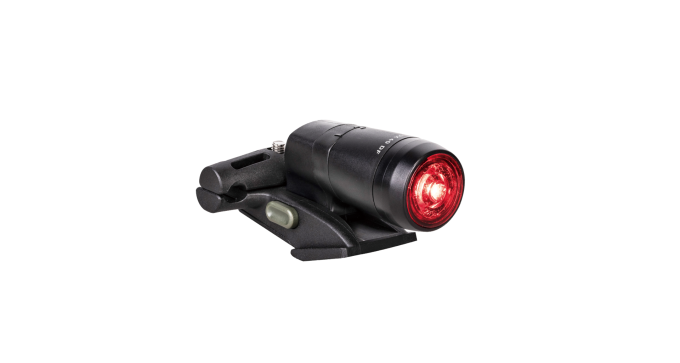 Kompaktní červené zadní LED světlo s 40 lumeny, snadná montáž a nabíjení přes USB port