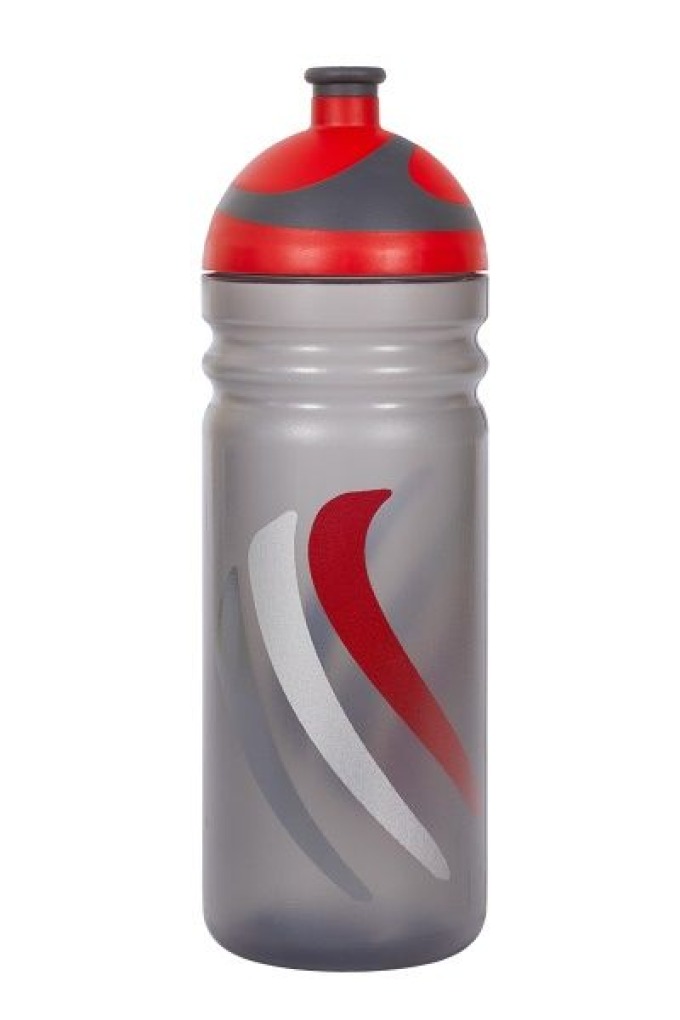 Červená sportovní láhev s unikátním 2K víčkem a zdravotně nezávadným materiálem