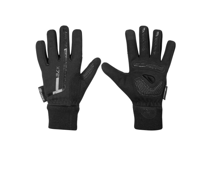 Zimní cyklistické rukavice s protiskluznou úpravou a elastickým lemem zápěstí, vhodné i pro ostatní sporty