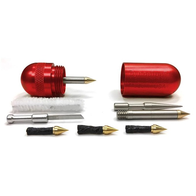 Opravná sada Dynaplug Micro Pro Kit - červená s aluminiovou kapslí a náhradními knůty