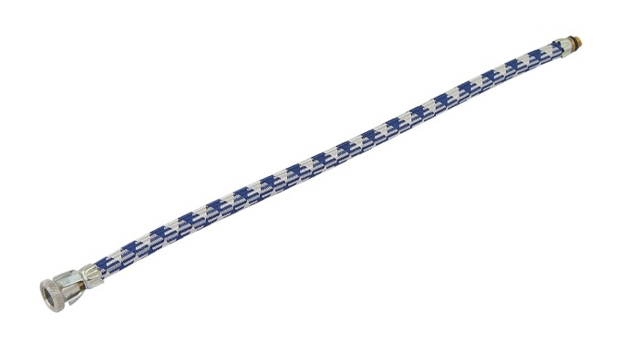 Kvalitní modro-šedá hadička s kuličkou, délka 25 cm, pro autoventil