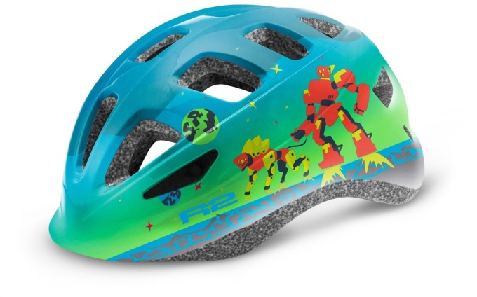 Dětská helma s pěkným designem a bezpečnostními prvky, včetně síťky proti hmyzu a aktivní ventilace