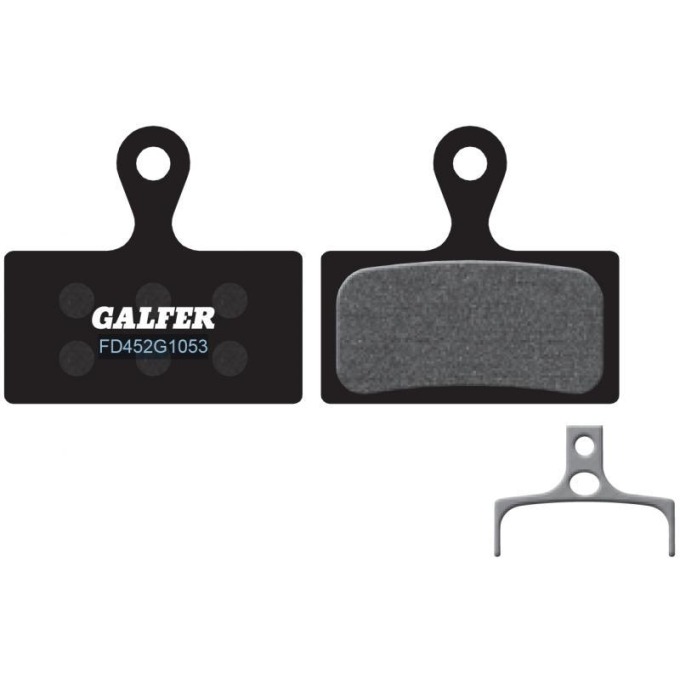 Brzdové destičky Galfer G1554T s černou standardní směsí pro Shimano XTR, XT, Deore a další modely - tiché, s lepší dávkovatelností a odolné vůči přehřívání
