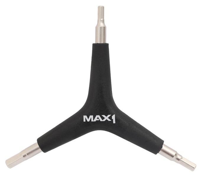 Tříramenný imbusový klíč MAX1 s imbusy 4/5/6mm vyrobený z vysoce kvalitní Cr-V oceli