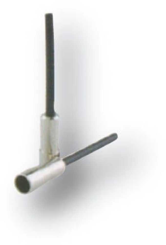 Ocelová koncovka s brčkem pro hydraulické brzdy průměr 5 mm
