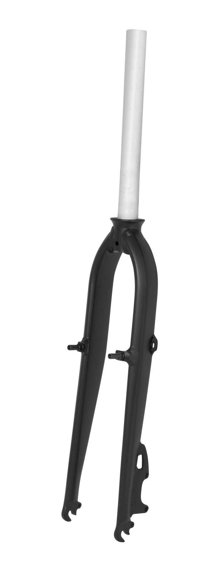 MTB pevná vidlice s černým matným sloupkem Al AHEAD 1 1/8" vhodná pro kotoučové a V-brzdy, délka nohou 440 mm, hmotnost 840 g