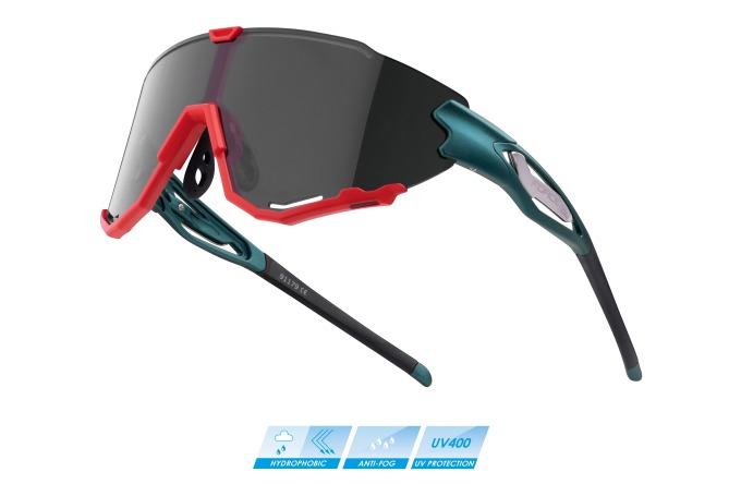 Kvalitní cyklistické brýle s odolným grilamidovým rámečkem a polykarbonátovým sklem s úpravou proti zamlžení a zrcadlovým efektem