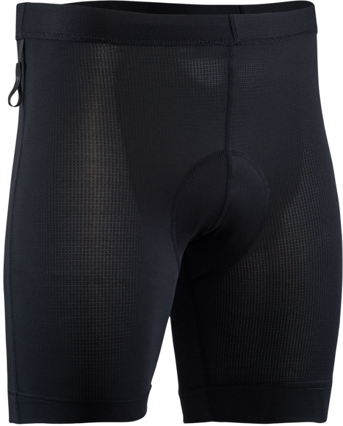 Pánské cyklistické vnitřní kalhoty s vložkou Basic a Coolmaxem, vyrobené z prodyšného materiálu Light MESH s protiskluzovým silikonovým lemem na nohavicích