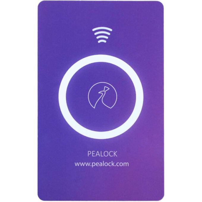 NFC karta pro odemykání/zamykání Pealocku, růžová karta ve velikosti kreditní karty
