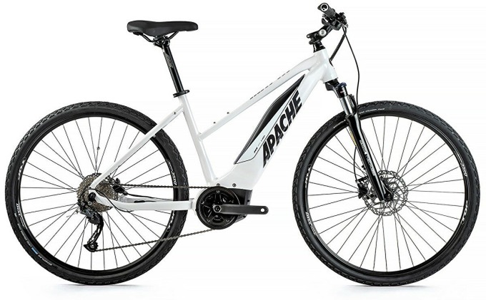 Dámské elektrokolo s hliníkovým rámem a středovým motorem Bosch Active Line Gen. 3, baterií 500 Wh a pohonem Shimano 1x9