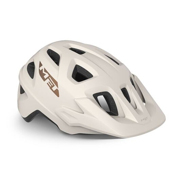 MTB helma MET ECHO s MIPS vložkou a odnímatelným štítkem, ideální pro začátečníky na trailech