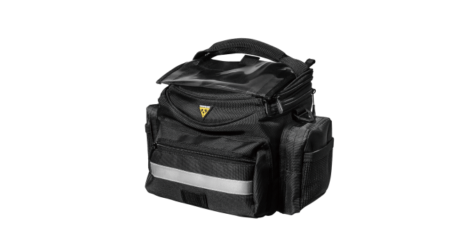 Vychytaná taška na řídítka s upevněním QuickClick™ pro elektrokola, ideální pro výlety a dojíždění s možností nošení na rameni mimo kolo