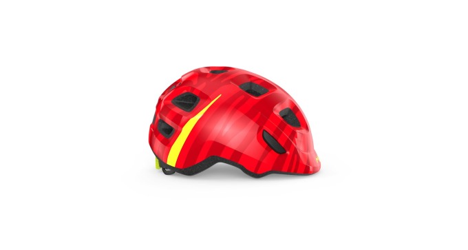 Dětská helma s červeným zebrou, která zvyšuje bezpečnost a pohodlí dětí při cyklistice