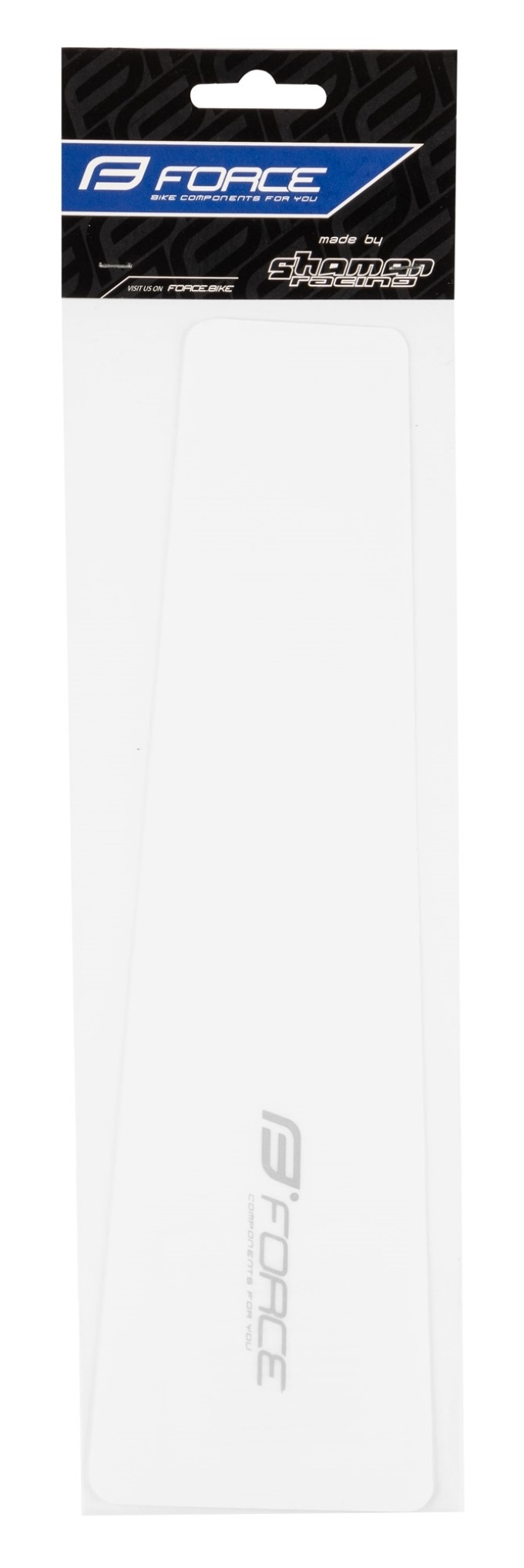 Transparentní ochranná nálepka pod řetěz nebo na spodní rámovou trubku, rozměr: 27,5x8,5 cm
