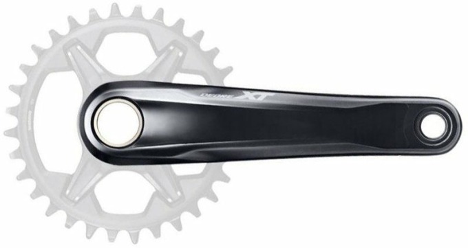 MTB kliky Shimano XT FC-M8100 bez převodníků a bez ložisek, minimalizace ztrát energie, kompatibilní s 12 rychlostmi, Q-faktor 172mm, váha 1154 gramů