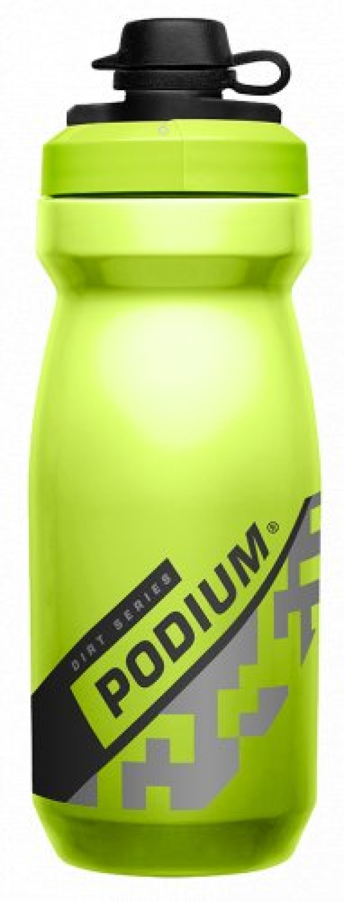 Lahve CamelBak Podium Dirt Series s technologií Hydroguard a samouzavíracím náustkem Jet Valve - Lime 0,62l