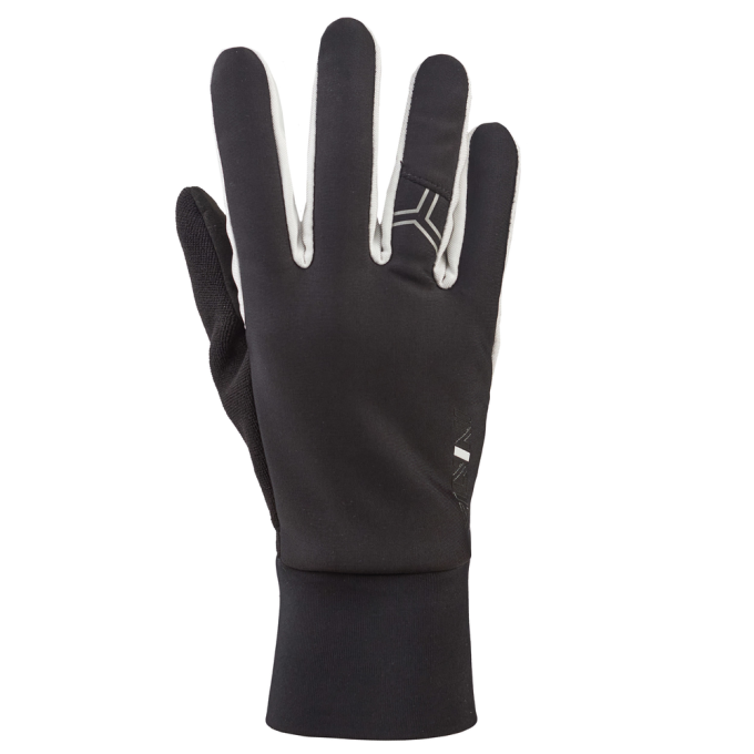 Zimní rukavice pro pány z větruodolného Softshell materiálu s syntetickou kůží na dlani a prodyšným materiálem mezi prsty
