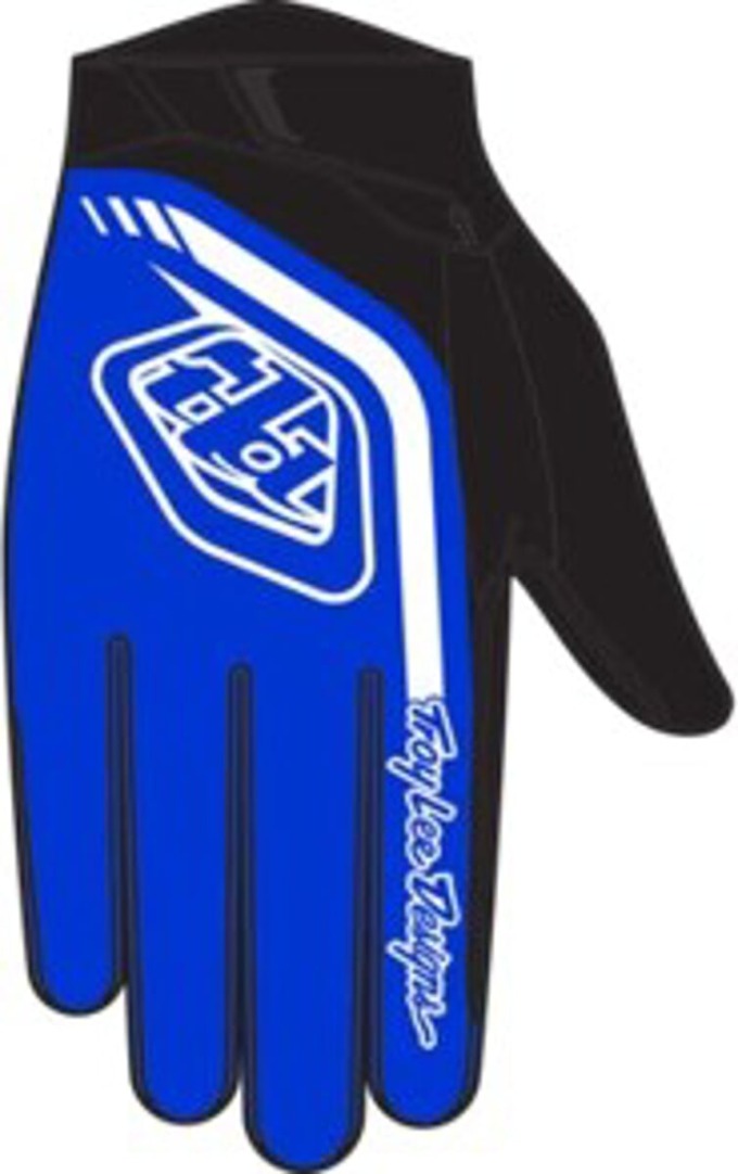 Modré cyklistické rukavice Troy Lee Designs GP Pro