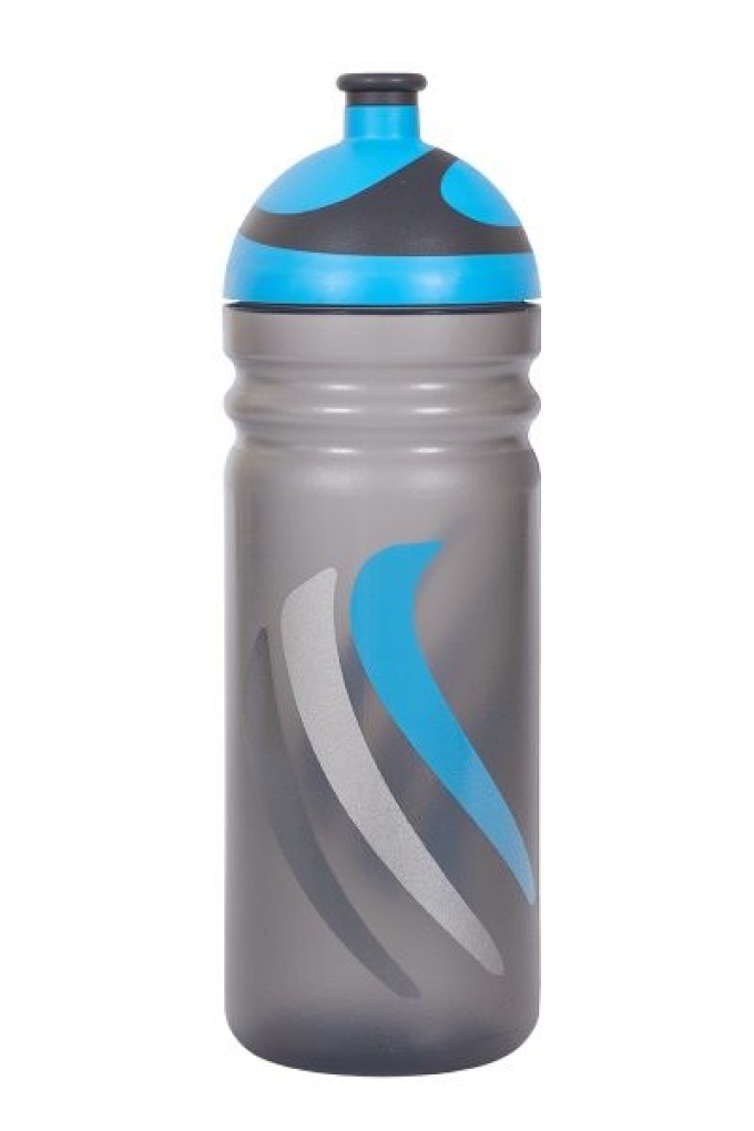 Modrá cyklistická láhev RaB Zdravá s 2K víčkem, vyrobená z medicínského materiálu, bez škodlivých látek a s dlouhou životností