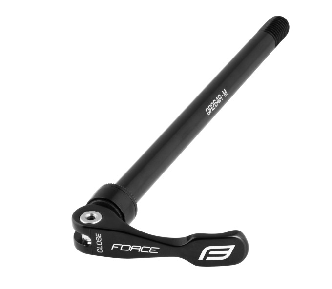 Zadní rychloupínák s logem FORCE, náboje X12-SRAM, černý - pro systém SRAM, hmotnost 77 g