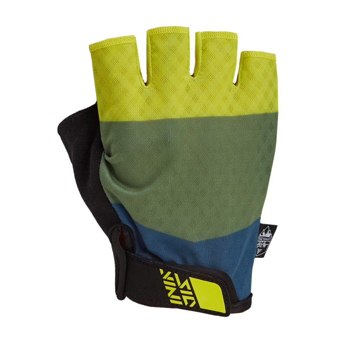 Černo limetové pánské MTB rukavice s pružným materiálem a odolnou dlaní pro maximální pohodlí a ochranu