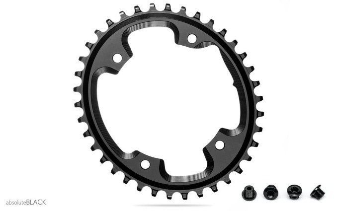 Ovalní převodník s 42 zuby, váha 71g, černé barvy, kompatibilní se Shimano Dura-Ace, Ultegra a Shimano 105